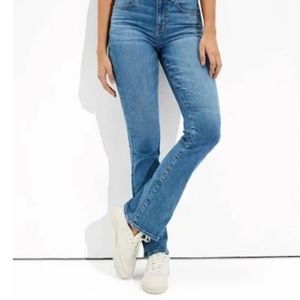 American Eagle AE Ne(X)t level high-wasted curvy skinny kick jean.